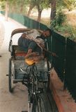 Sleeping Rickshaw Man